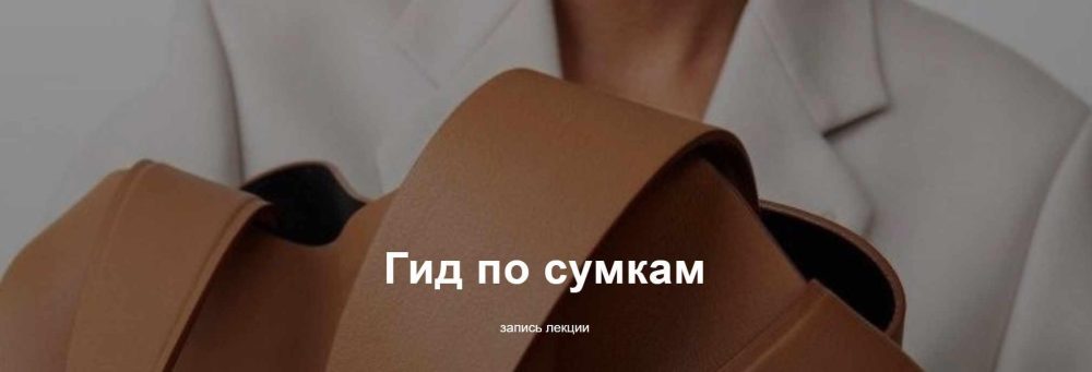 Гид по сумкам. Обновленный вебинар (Юлия Катькало)